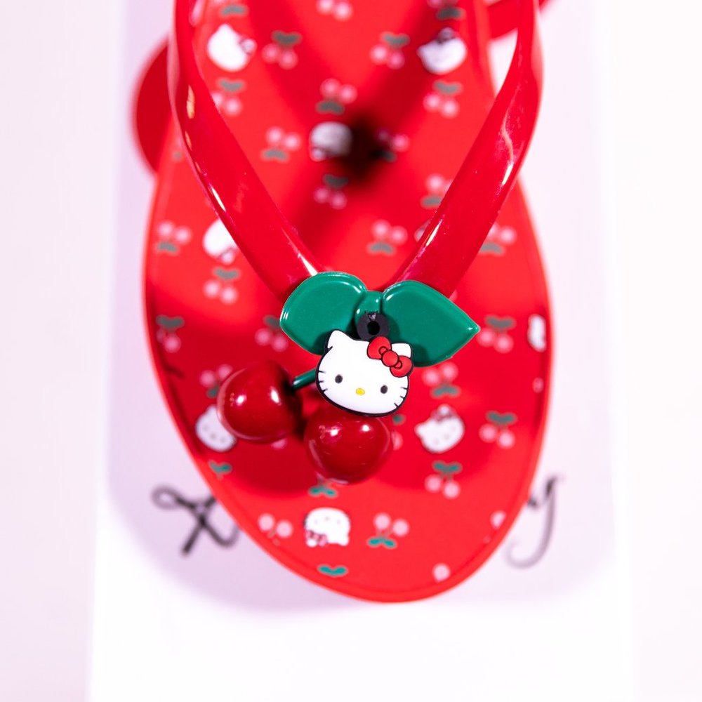 SOLD - BNIB Hello Kitty Cherry Platform Flipflops